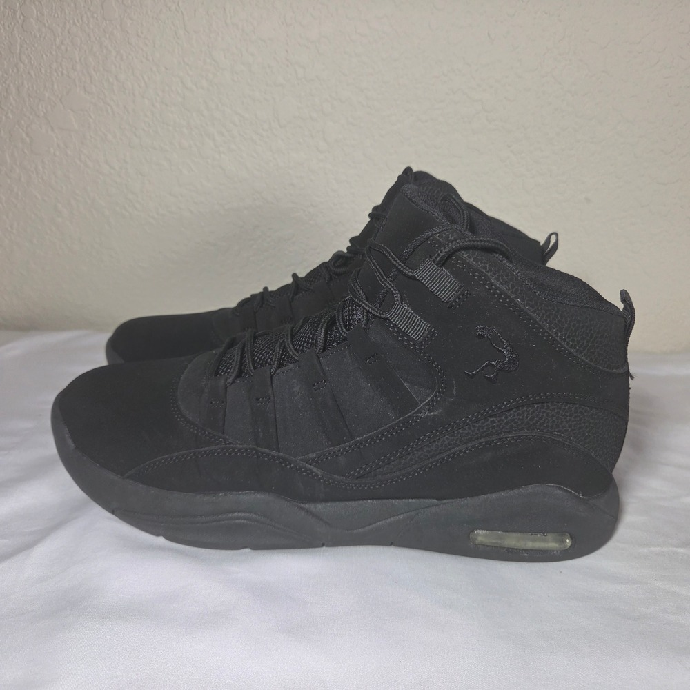 Shaq Fullpress Mens Basketball Shoes Triple Black High Top Sneakers 99887 SZ 12